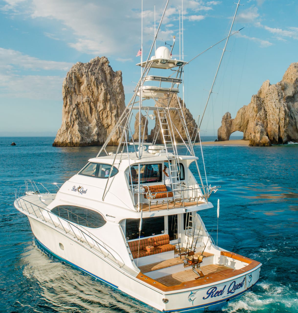 Mag Bay fishing trip from Cabo San Lucas 70ft Hatteras