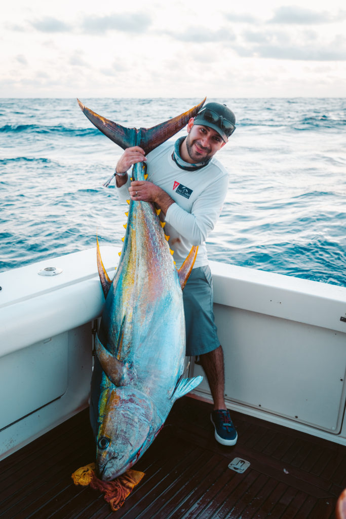 Going after big yellowfin tunas in Cabo San Lucas 5 Yellowfin tunas in Cabo San Lucas