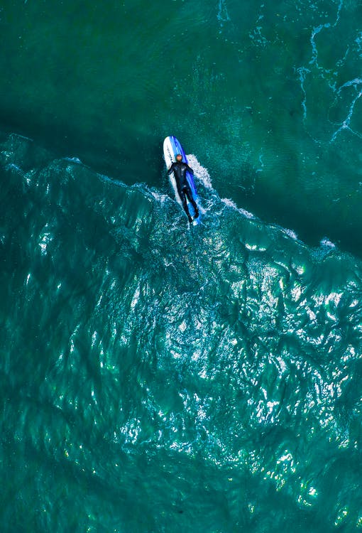 The Most Popular Water Sports That You Must Try Once 1 A man floating on a board in the sea.