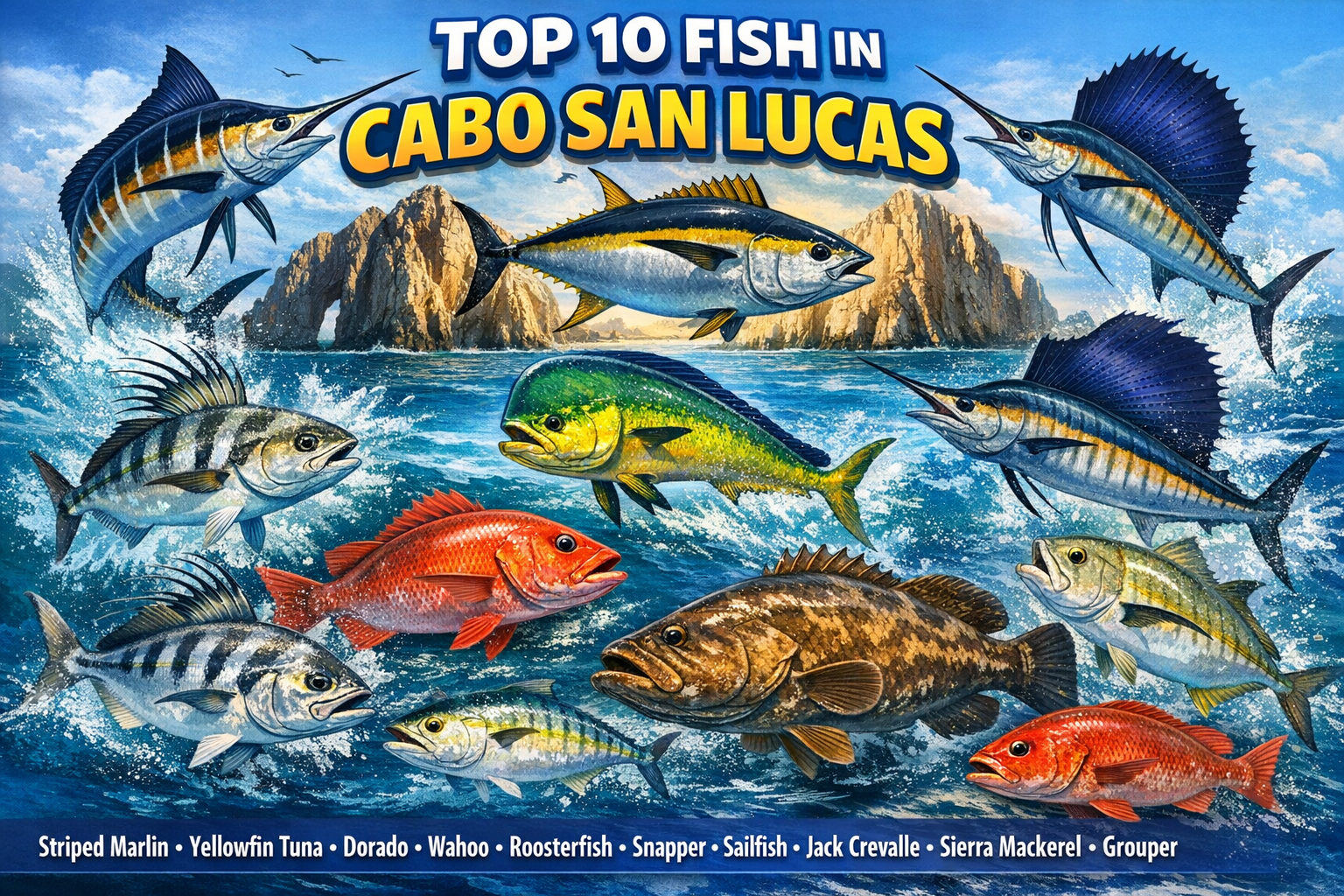 Top 10 Fish You Can Catch in Cabo San Lucas 11 Top 10 Fish You Can Catch in Cabo San Lucas (Complete Guide 2026)