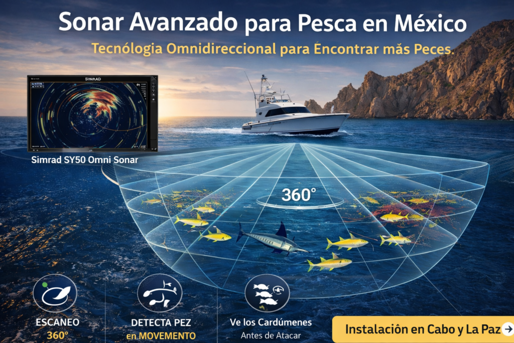 SIMRAD Marine Electronics in Cabo San Lucas | Authorized Dealer & Installation 5 Omni Sonar Systems for Serious Fishing Performance