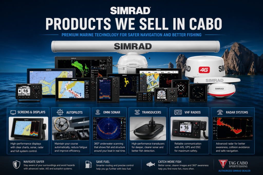 SIMRAD Marine Electronics in Cabo San Lucas | Authorized Dealer & Installation 3 SIMRAD Products We Sell in Cabo