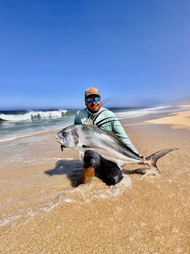 Roosterfish Surf Fishing in Cabo San Lucas (From Shore Guide + Trips) 3 Surf fishing for roosterfish in los cabos