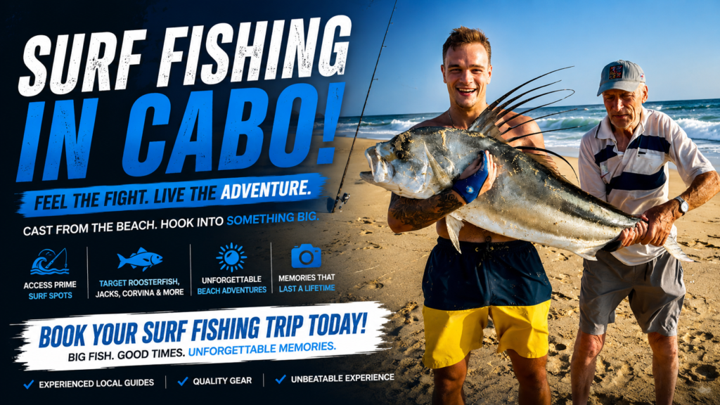 Surf fishing in Cabo San Lucas Surf fishing in Cabo San Lucas